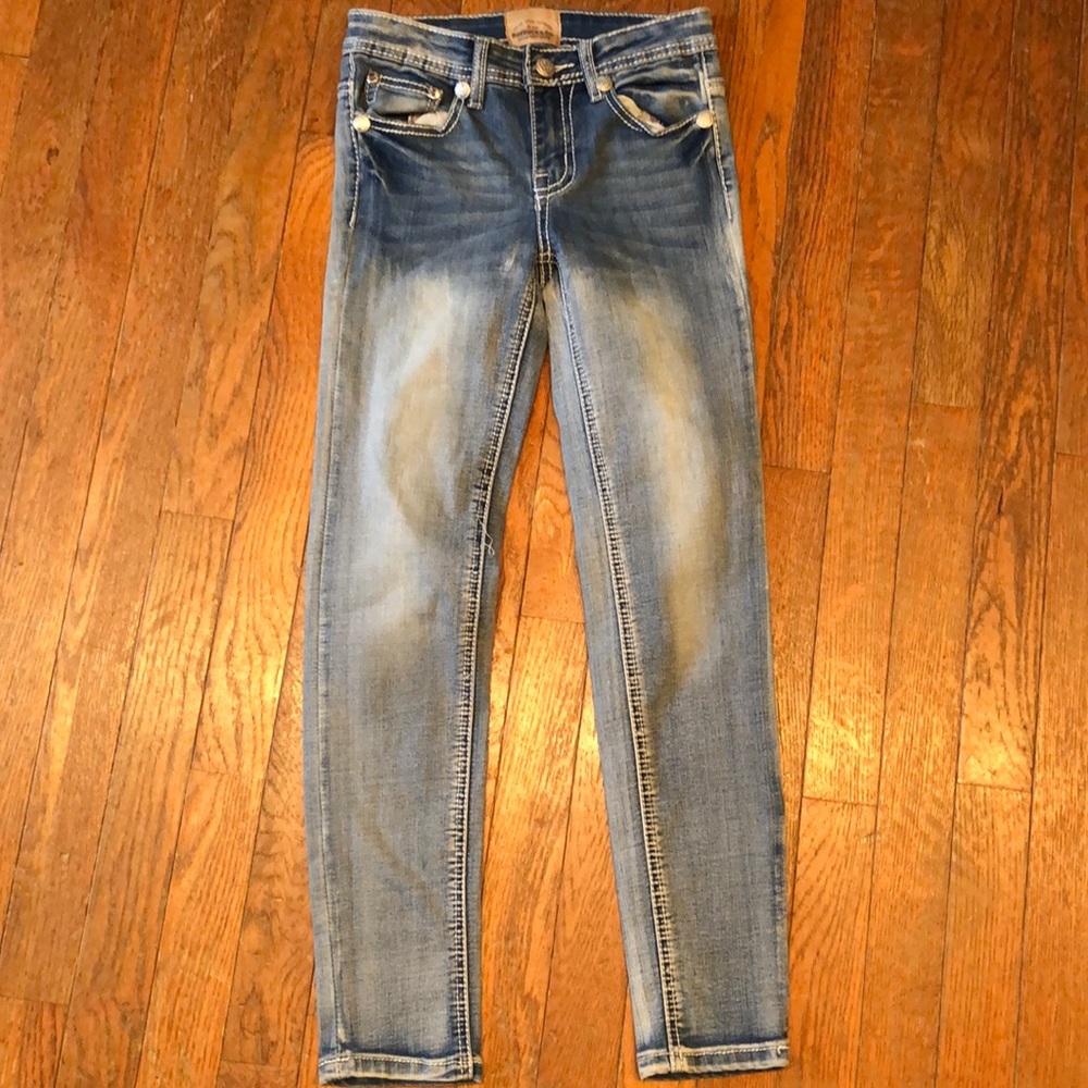 Like new Girls rhinestone jeans
